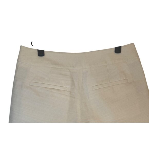 2/$30 J.Crew Size 0 Cream Linen & Cotton Blend Pleated Shorts - Picture 8 of 13